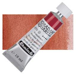 Schmincke Horadam Aquarell Artist Watercolor - Madder Brown, 15 ml tube and swatch