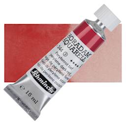 Schmincke Horadam Aquarell Watercolor - Perylene Dark Red, 15 ml tube and swatch
