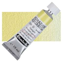 Schmincke Horadam Aquarell Watercolor - Titanium Yellow, 15 ml tube and swatch