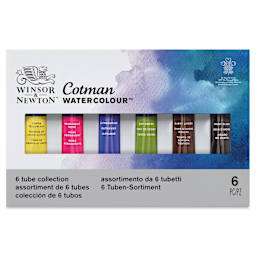 Winsor & Newton Cotman Tube Set - Set of 6 Colors (Front of package)
