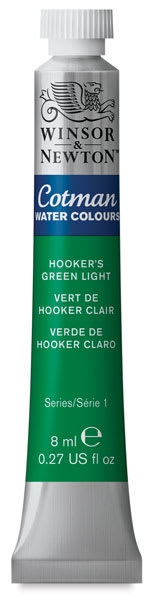Winsor & Newton Cotman Watercolor - Hooker's Green Light, 8 ml, Tube