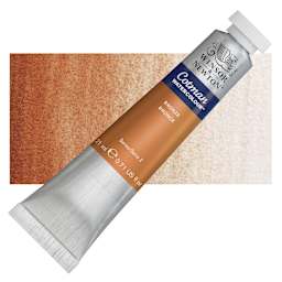 Winsor & Newton Cotman Watercolor - Bronze, 21 ml, Tube and swatch