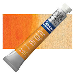 Winsor & Newton Cotman Watercolor - Cadmium Orange Hue, 8 ml tube and swatch