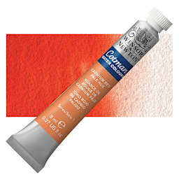 Winsor & Newton Cotman Watercolor - Cadmium Red Pale Hue, 8 ml, Tube and swatch