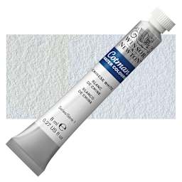 Winsor & Newton Cotman Watercolor - Chinese White, 8 ml tube and swatch