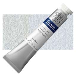 Winsor & Newton Cotman Watercolor - Chinese White, 21 ml and swatch