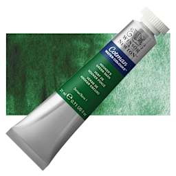 Winsor & Newton Cotman Watercolor - Hooker's Green Dark, 21 ml, Tube and swatch