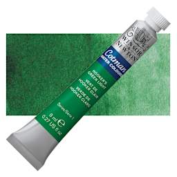 Winsor & Newton Cotman Watercolor - Hooker's Green Light, 8 ml, Tube and swatch