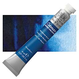 Winsor & Newton Cotman Watercolor - Prussian Blue, 8 ml tube and swatch