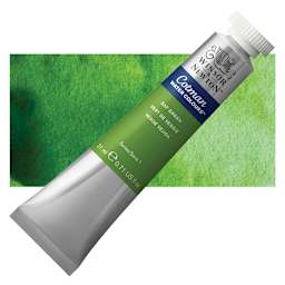 Winsor & Newton Cotman Watercolor - Sap Green, 21 ml tube and swatch