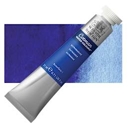 Winsor & Newton Cotman Watercolor - Ultramarine, 21 ml tube and swatch