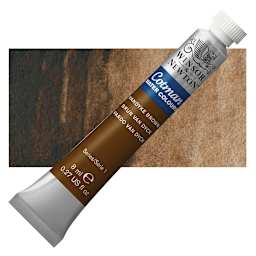 Winsor & Newton Cotman Watercolor - Vandyke Brown, 8 ml tube and swatch