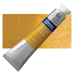 Winsor & Newton Cotman Watercolor - Yellow Ochre, 21 ml, Tube and swatch