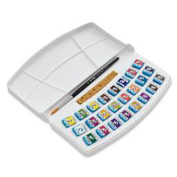 Van Gogh Watercolors Set - Botanical Set of 24 Pans, inside package view