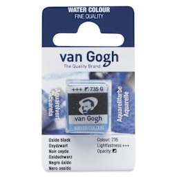 Van Gogh Watercolor Half Pan - Oxide Black
