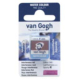 Van Gogh Watercolor Half Pan - Interference Red