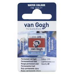 Van Gogh Watercolor Half Pan - Permanent Red Light