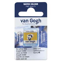 Van Gogh Watercolor Half Pan - Azo Yellow Deep