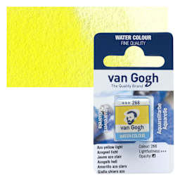 Van Gogh Watercolor Half Pan - Azo Yellow Light swatch