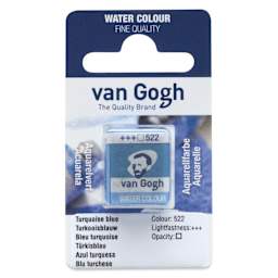 Van Gogh Watercolor Half Pan - Turquoise Blue