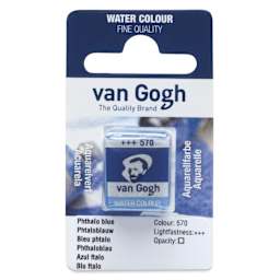 Van Gogh Watercolor Half Pan - Phthalo Blue