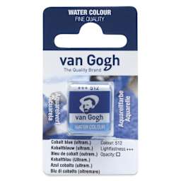 Van Gogh Watercolor Half Pan - Cobalt Blue Ultramarine