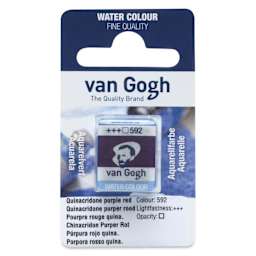 Van Gogh Watercolor Half Pan - Quinacridone Purple Red