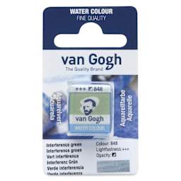 Van Gogh Watercolor Half Pan - Interference Green