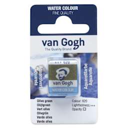 Van Gogh Watercolor Half Pan - Olive Green