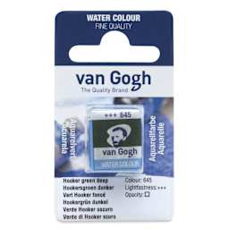 Van Gogh Watercolor Half Pan - Hooker Green Deep