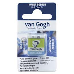 Van Gogh Watercolor Half Pan - Permanent Yellowish Green