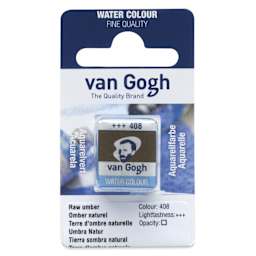 Van Gogh Watercolor Half Pan - Raw Umber