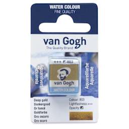 Van Gogh Watercolor Half Pan - Deep Gold