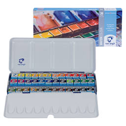 Van Gogh Watercolors Set - Set of 36 Metal Tin, Assorted Colors