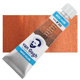 Van Gogh Watercolor - Metallic Copper, 10 ml tube and swatch