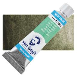 Van Gogh Watercolor - Davy's Gray, 10 ml tube and swatch