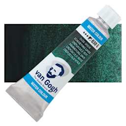 Van Gogh Watercolor - Dusk Green, 10 ml tube and swatch