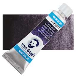 Van Gogh Watercolor - Dusk Violet, 10 ml tube and swatch