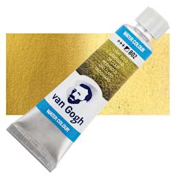 Van Gogh Watercolor - Metallic Light Gold, 10 ml tube and swatch