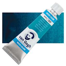 Van Gogh Watercolor - Turquoise Blue, 10 ml tube and swatch