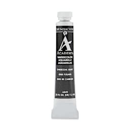 Grumbacher Academy Watercolor - Charcoal Gray, 7.5 ml tube