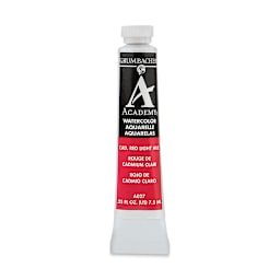 Grumbacher Academy Watercolor - Cadmium Red Light Hue, 7.5 ml tube