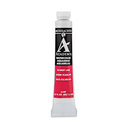 Grumbacher Academy Watercolor - Scarlet Lake, 7.5 ml tube