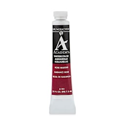 Grumbacher Academy Watercolor - Rose Madder Hue, 7.5 ml tube
