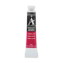 Grumbacher Academy Watercolor - Carmine Hue, 7.5 ml tube