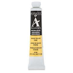 Grumbacher Academy Watercolor - Naples Yellow Hue, 7.5 ml tube