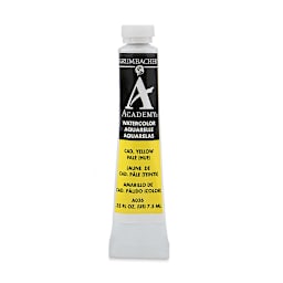 Grumbacher Academy Watercolors - Cadmium Yellow Pale Hue, 7.5 ml tube