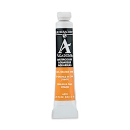 Grumbacher Academy Watercolor - Cadmium Orange Hue, 7.5 ml tube
