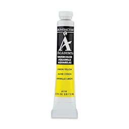 Grumbacher Academy Watercolor - Lemon Yellow, 7.5 ml tube