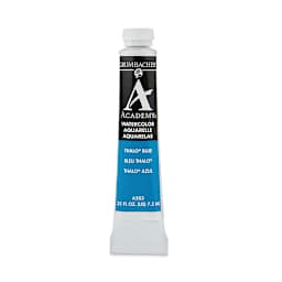 Grumbacher Academy Watercolor - Thalo Blue, 7.5 ml tube